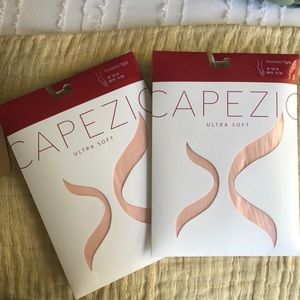 2 Capezio Ultra Soft Ballet Pink Transition Tight